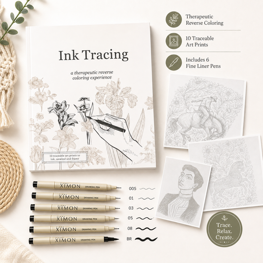 Ink Tracing Reverse Colouring Book