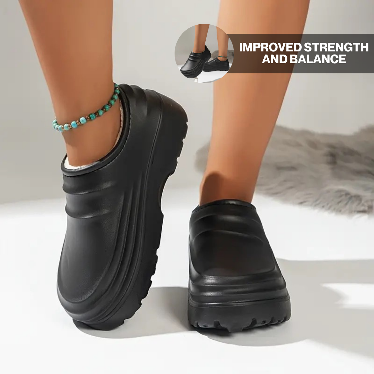 Torrey Fuzzy Non-Slip Comfort Clogs – Warm Slip-On Fit