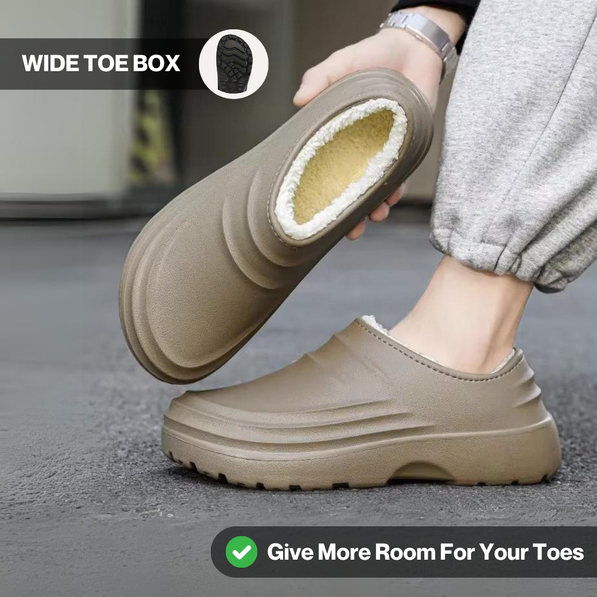 Torrey Fuzzy Non-Slip Comfort Clogs – Warm Fit