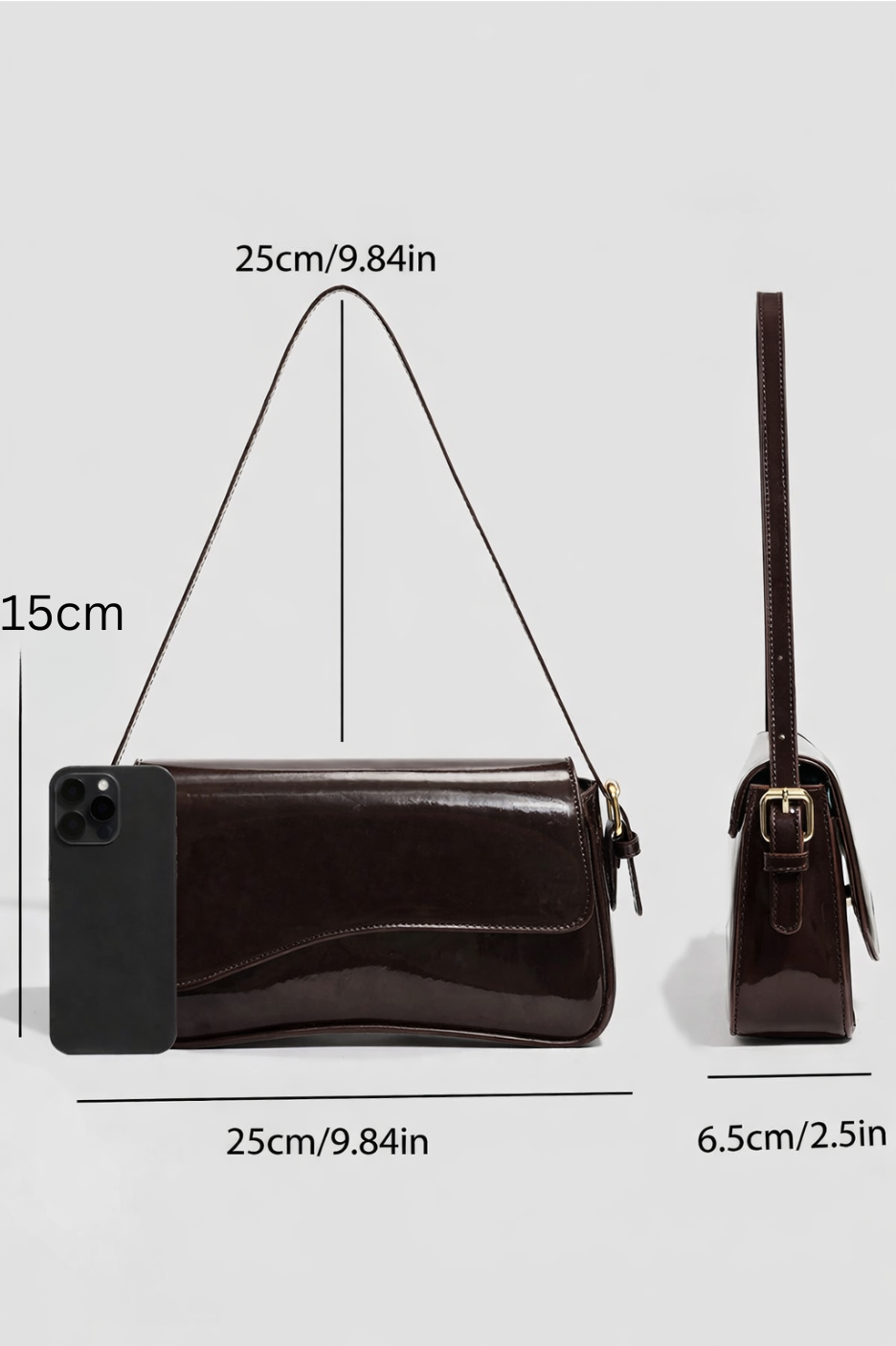 Brown everyday handbag | Taormina