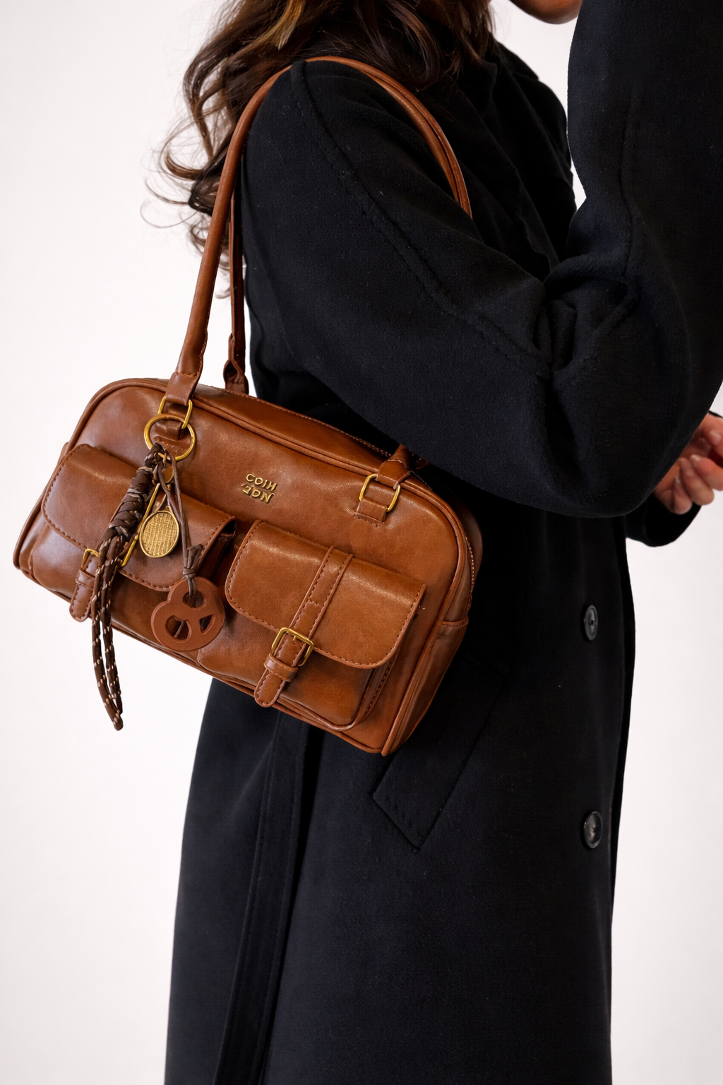 Brown bag for women in Vegan leather | Modica