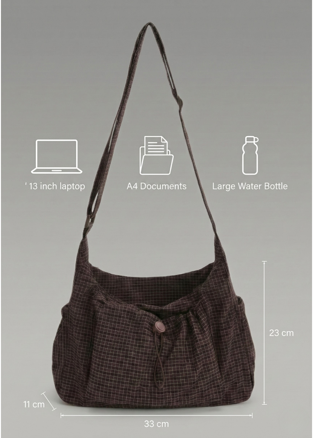 Large Nylon handbag for school | PORTO