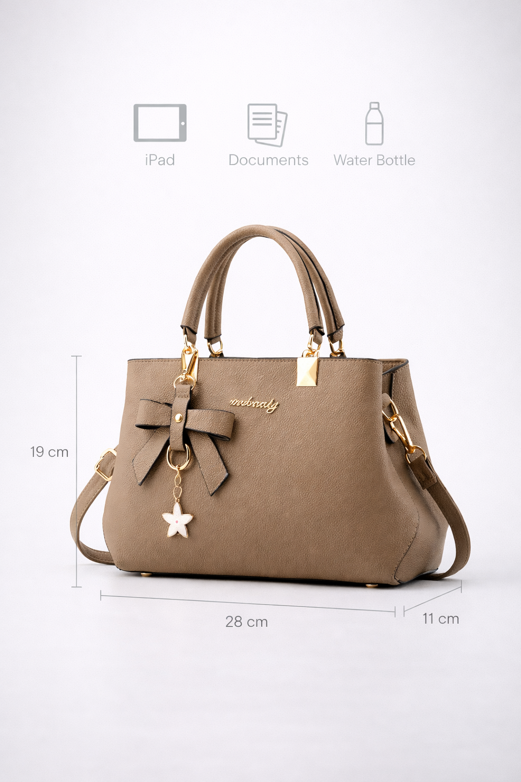 Large vegan leather work bag | BELLUNO