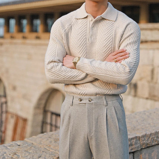 DMSLIDERZ | Autumn and Winter Casual Lapel Bottoming Sweater