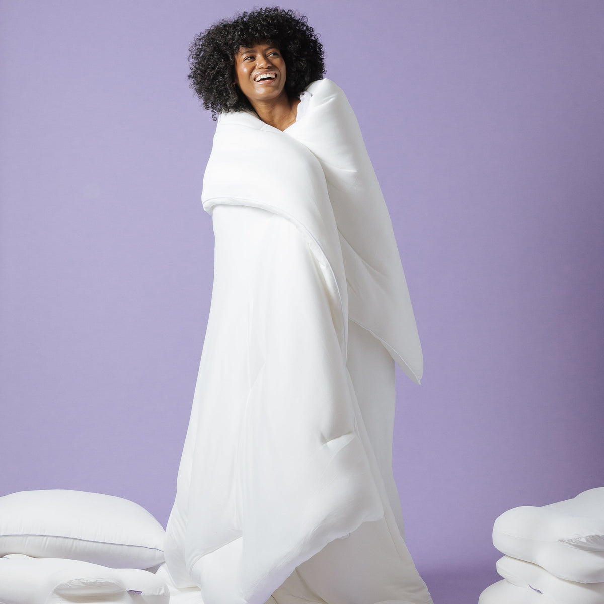 Cloud Comforter Set with 2 Puff Pillows
