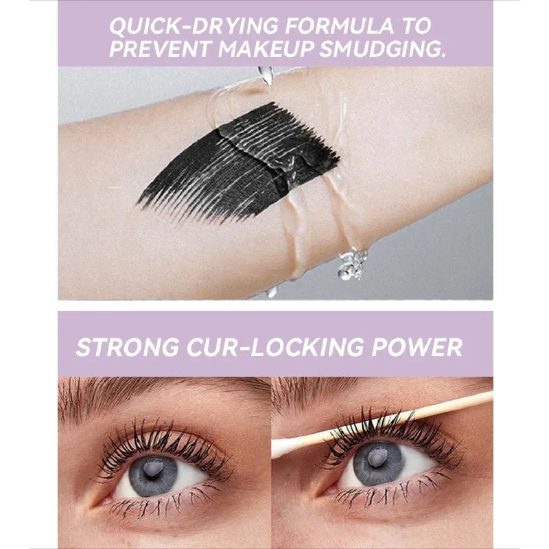 Waterproof Curling Mascara in Black, Brown or White – Long-Lasting Smudge-Proof Lash Mascara