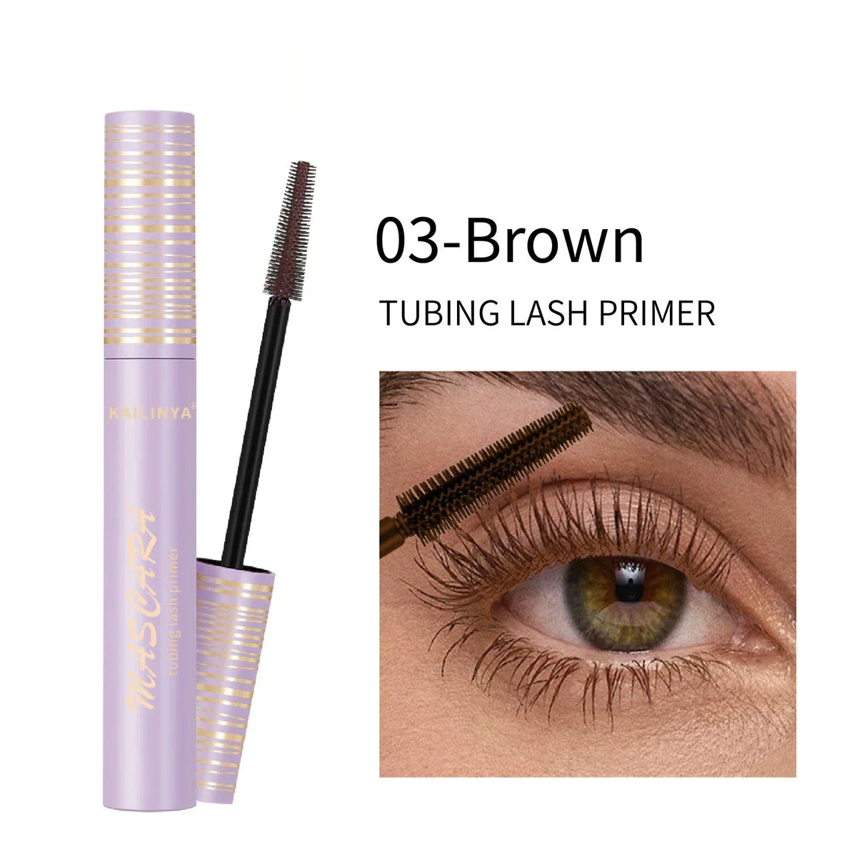 Waterproof Curling Mascara in Black, Brown or White – Long-Lasting Smudge-Proof Lash Mascara
