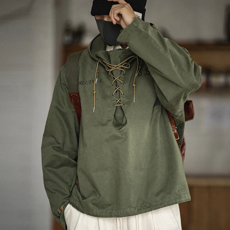 DMSLIDERZ | Retro Military Style Casual Pullover Hoodies