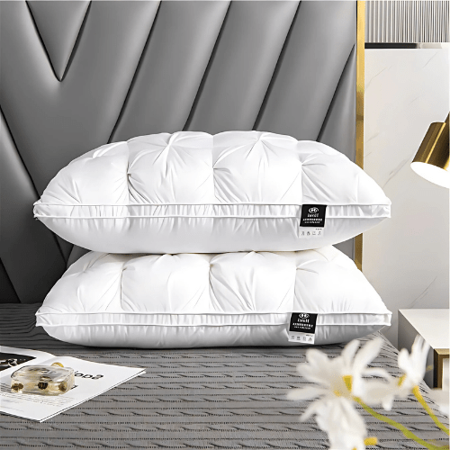 PREMIUM GOOSE DOWN PILLOW – Luxurious Softness & Support for Restful Sleep