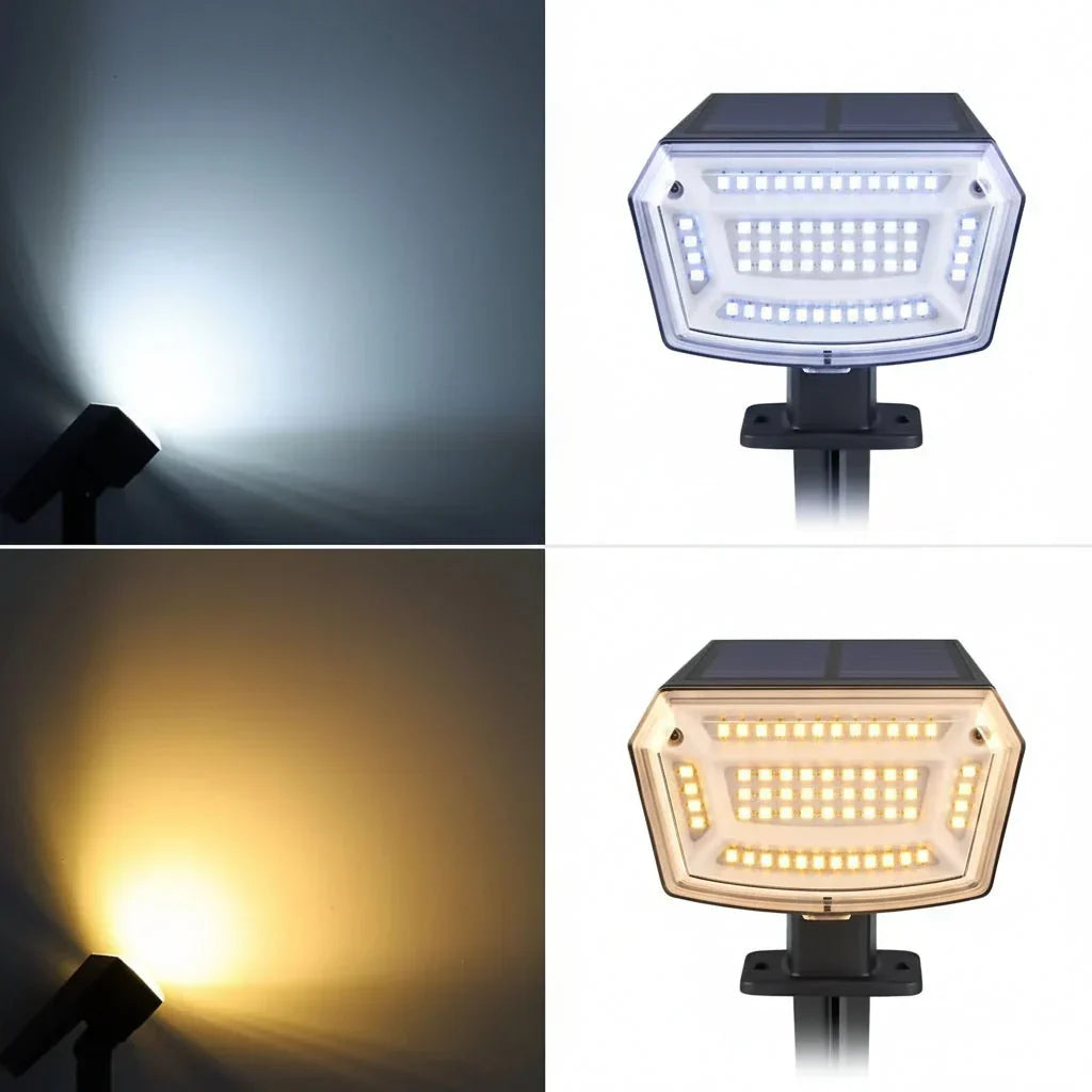 SUNBEAMER – Solar LED Floodlight with Long-Lasting Battery