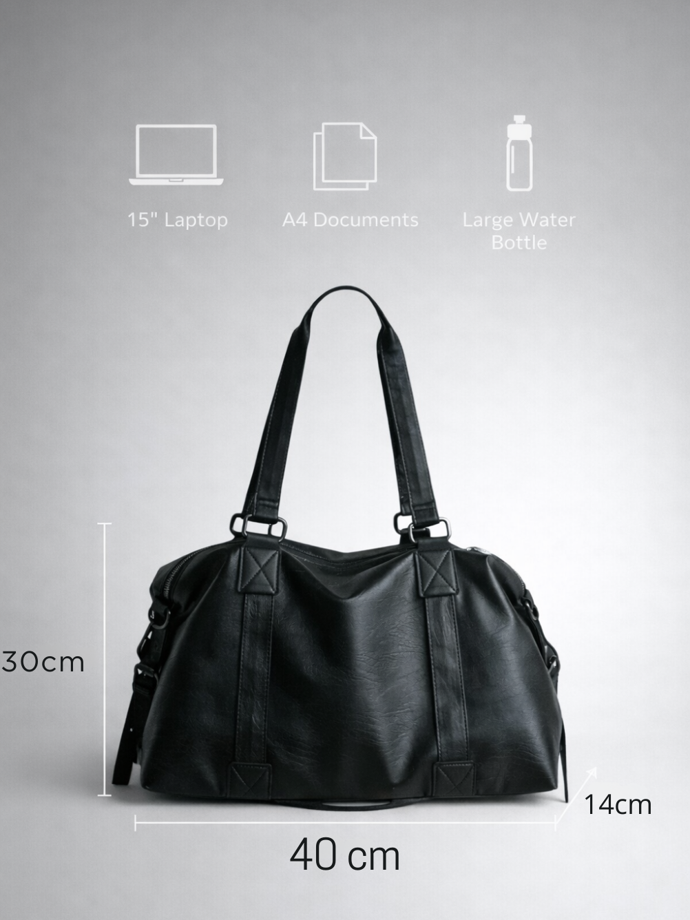 university bag with wide shoulder straps | VALETTE